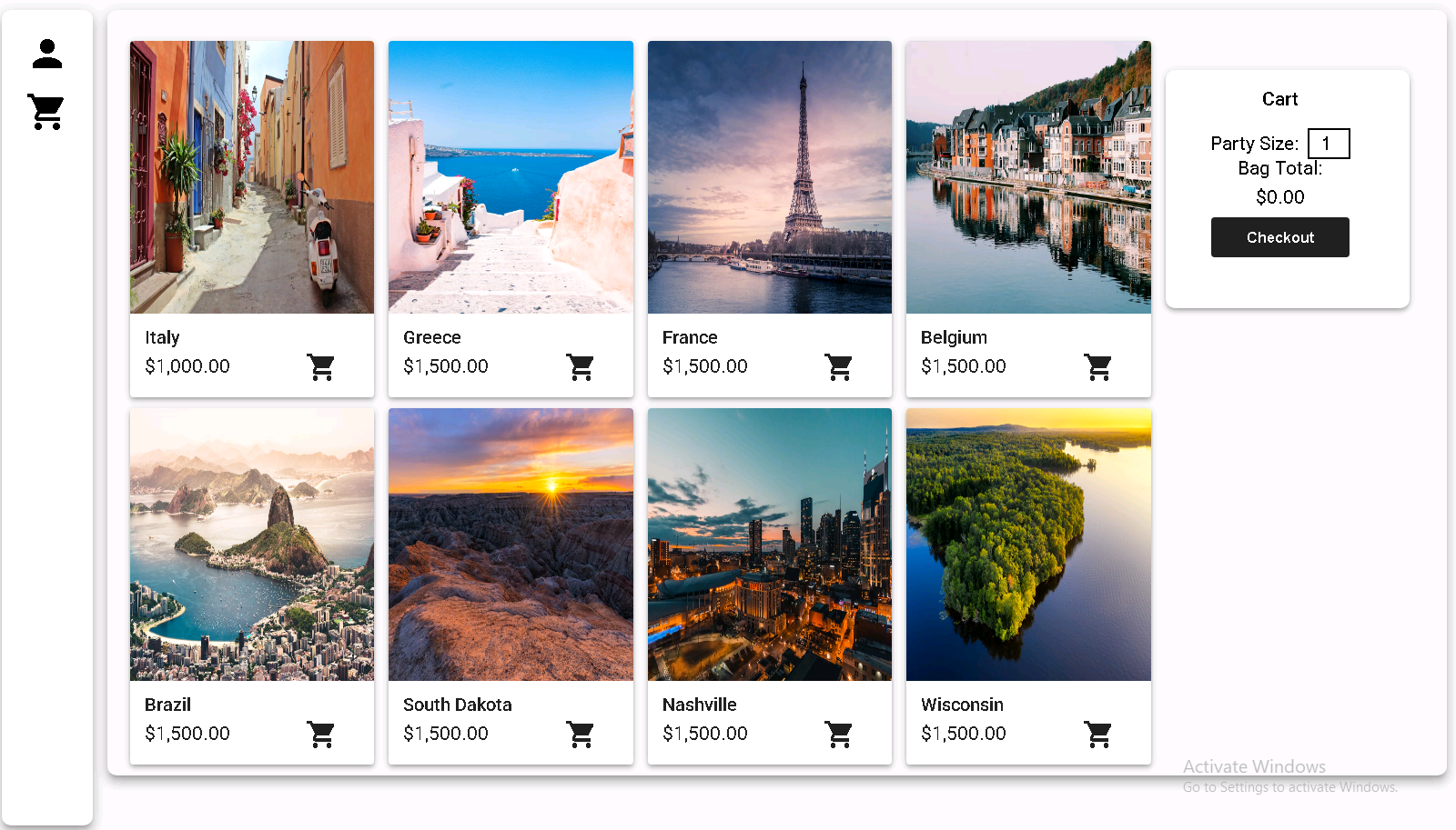 Vacation Planner Screenshot